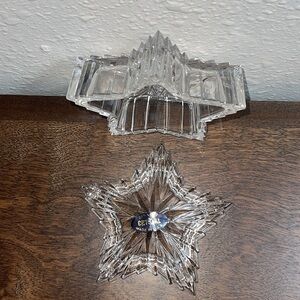 24% Lead Crystal Star Jewelry Holder or/ small items storage